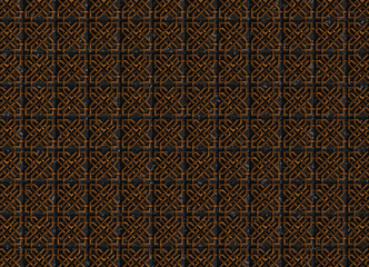 3D Rendering of Abstract geometric wood and marble tile pattern background