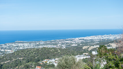 Naklejka premium North Cyprus Turkish Republic lands cape, doors and windows