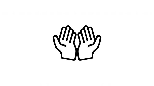 hands animation icon