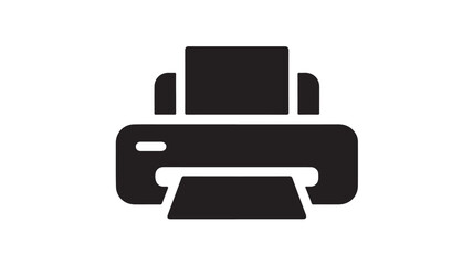 Fototapeta premium Printer Icon – Office Printer Device Vector Symbol for Printing Technology, Business Equipment and Workspace