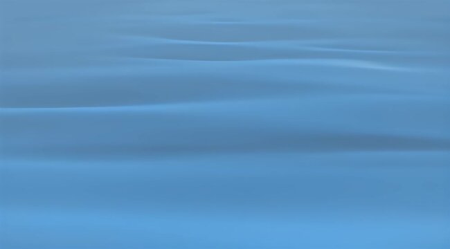 Smooth blue waves with soft shadows create a calm, abstract, and serene landscape