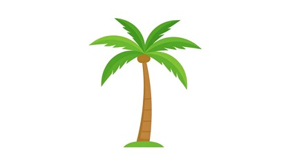 Obraz premium A simple illustration of a palm tree