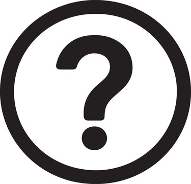 Question Help Icon &ndash; FAQ, Support, Guidance and Assistance Symbol Vector Illustration