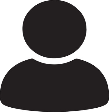 User Profile Icon &ndash; Account, Personal Identity and Social Media Concept Vector Illustration