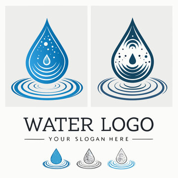 Pure Flow Water Logo Collection