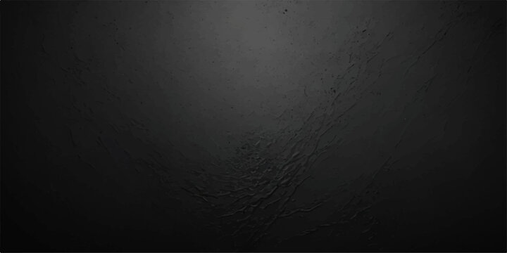 A dark grunge stone wall texture featuring a rough gray concrete surface with a dirty vintage pattern and aged black paper material for a distressed backdrop design