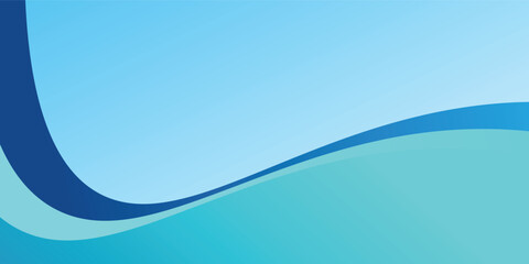 Obraz premium Abstract Blue Gradient Wave Background