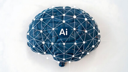 Intricate geometric design resembling a stylized brain with interconnected nodes