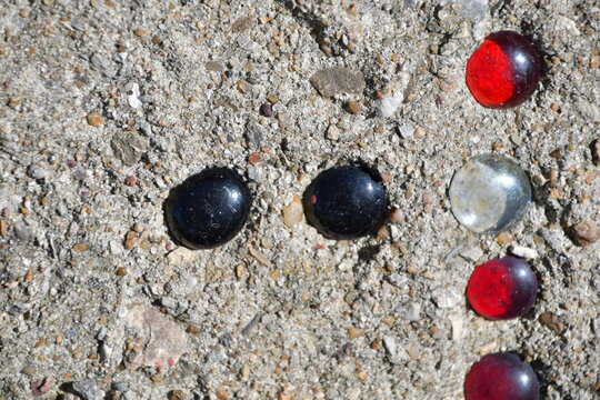 Gemstones in Concret