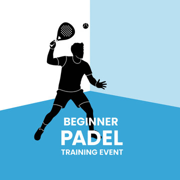 Dynamic Padle Athlete In Action During Training Session Concept For Beginners Event