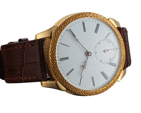 Top-view shot of a durable and fashionable male watch. Representing active lifestyle, precision engineering, and contemporary design for sports and everyday urban fashion look. Photo in png format