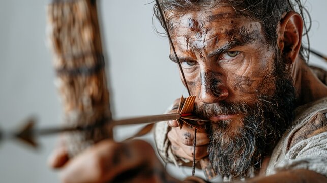 Archer with bow and arrow