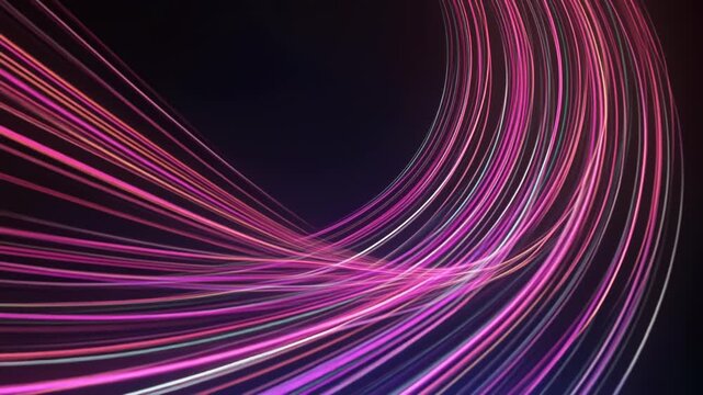 光沢リボンが優雅に流れるラグジュアリーな美容ブランドイメージ抽象背景