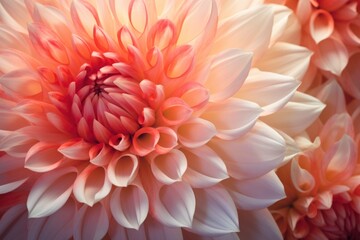 Naklejka premium A close-up photograph of a pink and white flower. This picture can be used for various purposes, such as floral designs, nature-themed projects, or as a background image.