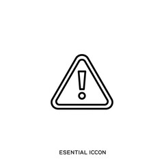 Warning Sign Exclamation Point in Triangle for Hazard Awareness.