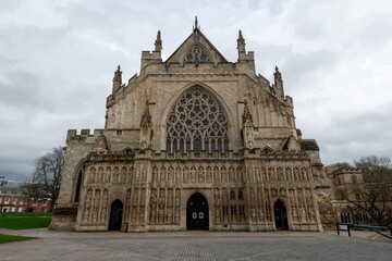 Obraz premium Photo of Exeter cathedral in Exeter city centre