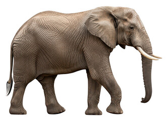 Obraz premium Elephant side view png african elephant png transparent background image