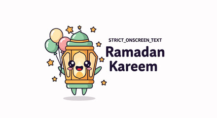 Eid Celebration with Gathering and Lanterns in Islamic Setting