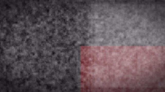 4K textured surface with glitch red rectangle on distressed grunge background, captured low angle with alpha channel detail