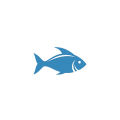 Obraz premium A Simple Blue Fish Icon Symbolizing Marine Life and Aquatic Creatures