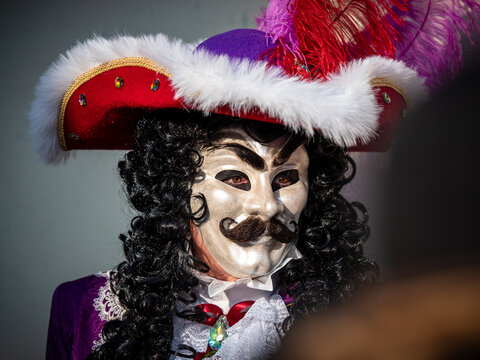 Venetian Carnival in the village of Rosheim, Alsace. Stunning masks and costumes.