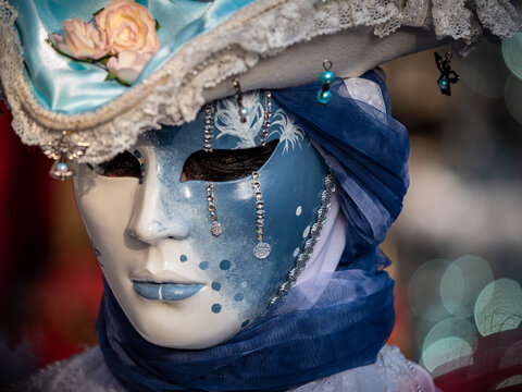 Venetian Carnival in the village of Rosheim, Alsace. Stunning masks and costumes.