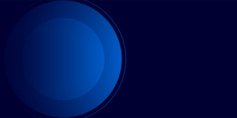 Modern Blue Abstract Background with Overlapping Gradient Circles and Dark Navy Texture. vector illustration