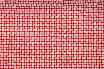 Fototapeta premium Checkered fabric in red and white patterns created for various uses and projects