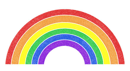 Obraz premium Colorful rainbow arc with red orange yellow green blue and purple