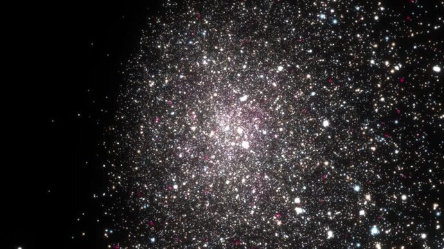 Globular Cluster of Stars in Space.