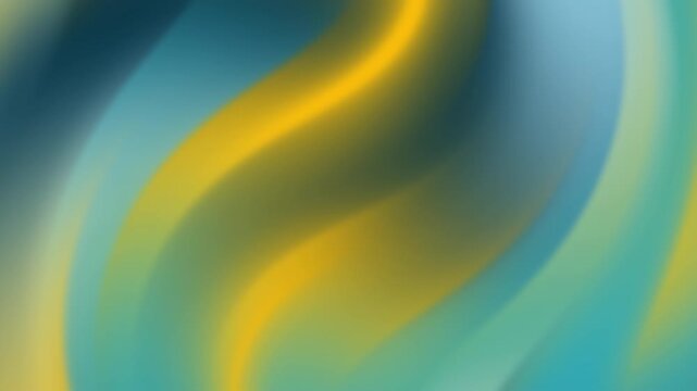 Summer fun footage animation with abstract wavy background of yellow and blue tones