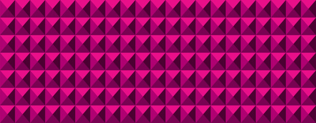 Vibrant fuchsia geometric pattern.  Repeating triangular shapes create a dynamic, textured backdrop. Ideal for website backgrounds, presentations, or print designs.