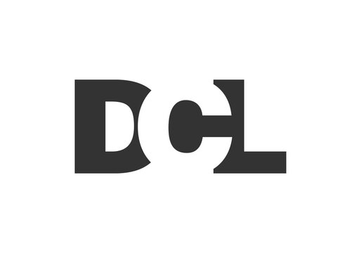 DCL logo design. Initial letter D C L bold font style for tech startups, consulting, corporate branding. Creative company name, headlines typography identity, trendy logotype.
