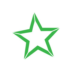 Obraz premium A shiny green star icon and 3d button vector illustration serves as a bright holiday decoration and award symbol for Christmas celebrations on a white background