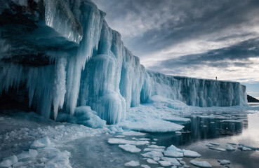 Giant Glacier Wall