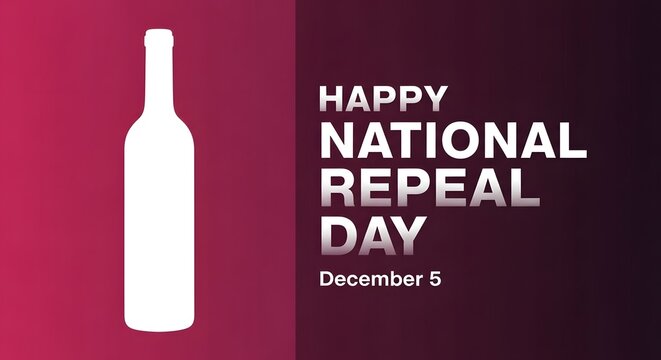 Happy national repeal day december 5th celebrating end of prohibition