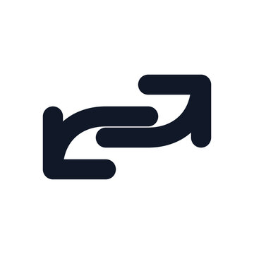 Mouse cursor alias icon outline vector