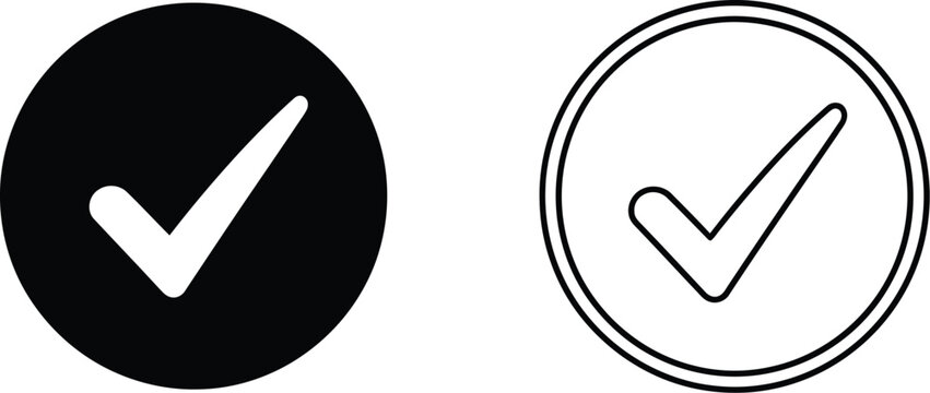 Checkmarks icons Vector