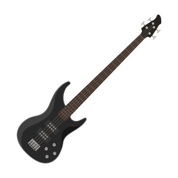 Instrumento Bajo el&eacute;ctrico color negro 4 cuerdas