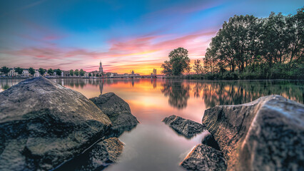 Kampen Sunset Over The River