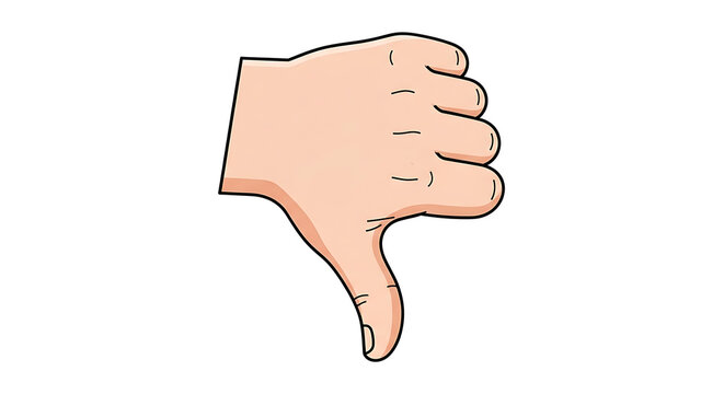 Disapproving Hand Gesture, Thumbs Down