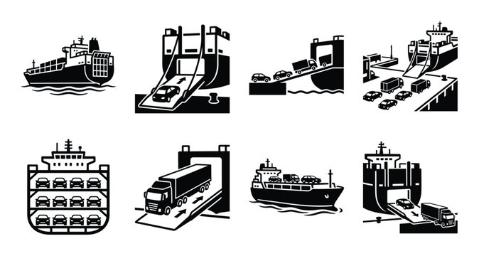Vessel Roro Ramp Icon Vector Roll-Off Images – Browse 1,221 Stock Photos, Vectors, and Video | Adobe ...