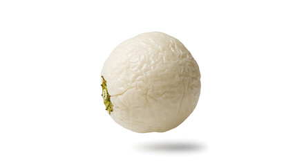 Obraz premium Fresh Cauliflower Floating Isolated on White Background