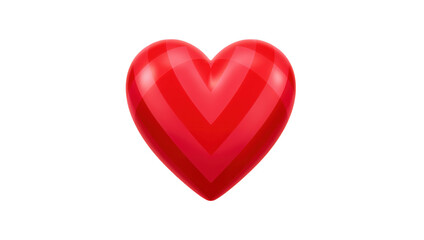 Fototapeta premium A bright red heart on a black background