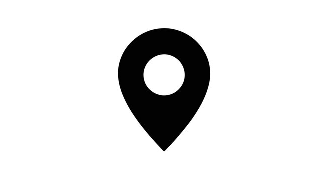 Vector illustration&nbsp;of map location pin icon on a transparent background