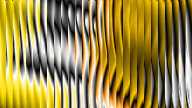 Futuristic smooth neon rings in rotational motion ribbed glass. Metaverse Abstract Seamless wave abstract lines stream 4K background loop