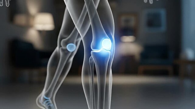 Human Leg Anatomy Knee Joint Medical Visualization