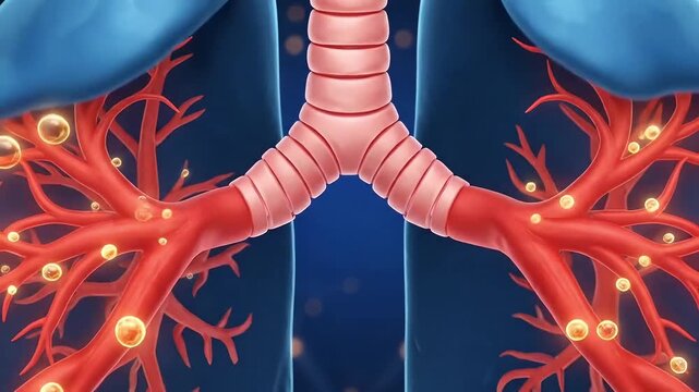 Human lungs with trachea and bronchi medical anatomy lung anatomy respiratory system