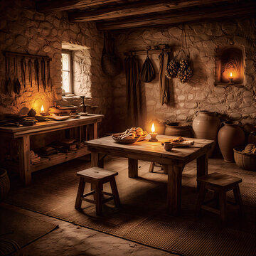 interior of a fireplace