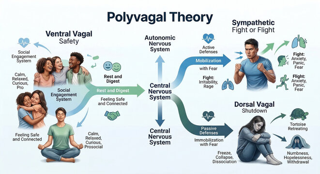 Polyvagal Theory Nervous System Regulation Safety Fight Flight and Shutdown